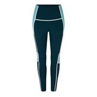 Reebok Womens Lux High Waisted Colorblock Leggings Activewear Training Sports - S Regular