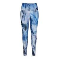 Reebok Womens Lux Bold High Waisted Liquid Abyss Print Leggings Activewear - 4-6 Regular