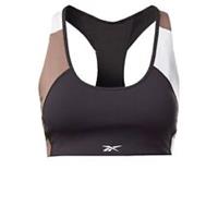 Reebok Womens Racer Padded Sports Bra Training Fitness Gym Crop Top Medium - 4 / 6 Regular