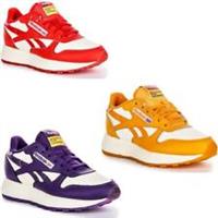 Reebok Classic Leather SP Vibrant Womens Trainer White Red Size 3 - 8