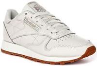 Reebok Cl Leather Foam Cover Sockliner Slim Toe Women Trainer Off White UK 3 - 7