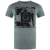 Reebok Printed Mens Khaki T-Shirt