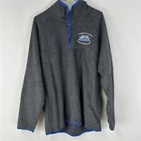 Reebok NFL 1/4 Zip Grey Fleece Jumper LARGE 46 Chest - L Regular
