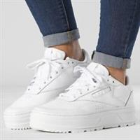 Reebok Womens Club C Double Low Top Leather Sneakers Trainers Shoes RRP £75.00