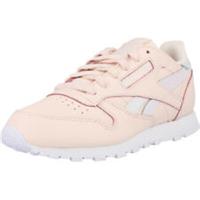 Reebok Classic Leather Pale Pink Trainers Girls' Shimmery '80s Style Shoes