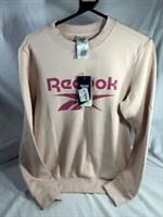 Reebok Women's Identity Logo Fleece Crew Sweatshirt. BNWT. Size 8/10. Pink. - 10 Regular