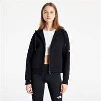WOMENS REEBOK TS DREAMBLEND COTTON FZ HOODIE UK SMALL BLACK RRP £57 #U614