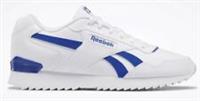 UK size 9.5 - reebok CLASSIC ripple COMFY trainers white blue COMFORT INSOLES