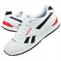 UK size 9.5 - reebok classic clip COMFY trainers LEATHER RETRO white RARE
