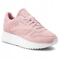 UK size 7.5 - reebok classic royal ripple DOUBLE HIGH SOLE trainers rare pink