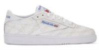 UK size 2.5 - reebok classic club trainers - LEATHER - white - RARE