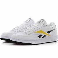 uk size 6.5 - reebok classic club leather upper trainers - white