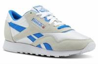 UK size 2.5 - reebok classic nylon unisex trainers - white