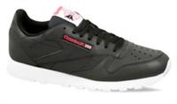 UK size 10.5 - reebok classic mu trainers - shiny gloss - black - RARE