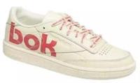 UK size 6.5 reebok classic club COMFY trainers LEATHER cream RARE design