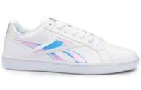 UK size 9.5 - reebok CLASSIC complete trainers white reflective logo RARE