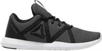 UK size 8.5 - reebok classic reago COMFY trainers run grey black RARE