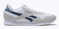 UK size 9.5 - reebok classic royal jogger COMFY trainers white blue RARE