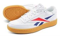 UK size 5.5 - reebok CLASSIC royal COMFY trainers LEATHER white gum sole