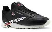 UK size 5 - reebok classic COMFY trainers LEATHER black RARE design