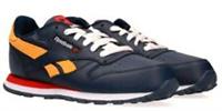 UK size 4.5 - reebok classic COMFY trainers - LEATHER - NAVY