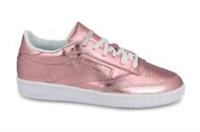 UK size 3.5 - reebok classic club trainers - satin shiny finish - rare