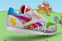 UK size 3 - reebok classic trainers white - candy land - RARE MODEL