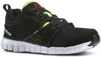 KIDS uk size 10 - reebok quick dash running comfy trainers - black