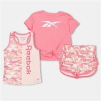 Reebok Kids Camo 3pc Set Top And Short - 11-12 Years Regular