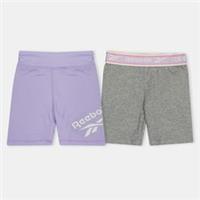 Reebok Kids 2 Pack Shorts Baby Jersey - 4-5 Years Regular