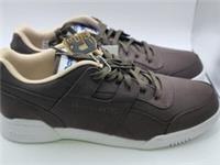 UK size 11 - reebok CLASSIC workout COMFY trainers canvas RETRO brown RARE