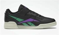 UK size 6 - reebok CLASSIC workout lo plus leather trainers - black rare