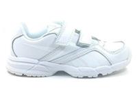 KIDS uk size 12.5 - reebok classic almotio trainers - white - straps