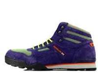 UK size 6 - reebok CLASSIC night HI TOP trainers RETRO VINTAGE purple RARE