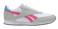 UK size 8.5 - reebok CLASSIC jogger COMFY trainers rare white grey pink