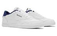 UK size 9.5 - reebok CLASSIC court comfy trainers LEATHER white navy