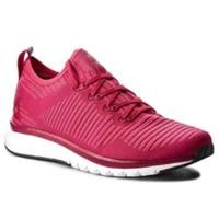 UK size 4 - reebok classic print smooth trainers SLIP ON laces pink rare