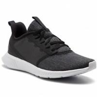 UK size 6.5 - reebok classic lite COMFY trainers run gym black grey RARE