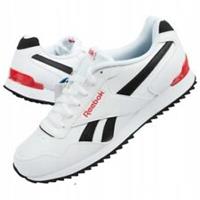 UK size 9.5 - reebok classic clip COMFY trainers LEATHER RETRO white RARE