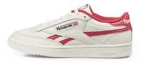 UK size 9 - reebok CLASSIC club LEATHER trainers off white cream red RARE