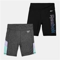 Reebok Kids 2 Pack Shorts Jersey - 9-10 Years Regular