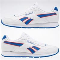 UK size 5.5 - reebok CLASSIC trainers - leather - white blue