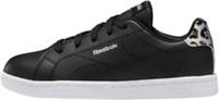UK size 5.5 - reebok CLASSIC royal trainers LEATHER black STITCH SOLE