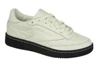 UK size 6.5 - reebok CLASSIC club LEATHER COMFY trainers ecru cream RARE