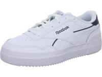 UK size 6.5 - reebok classic royal bold HI SOLE trainers LEATHER white RARE