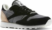 UK size 6.5 - reebok classic fleck COMFY trainers grey black RARE aq9723