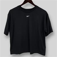 REEBOK Womens Black Meet You There Cozy T-shirt SIZE S GS9366 NEW BNWT - S Regular