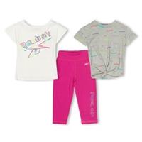 Reebok Kids Leggings Activewear Training Sports Bottoms 3pc St Baby Top And - 5-6 Years Regular