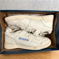 Reebok Workout Plus Vintage Trainers White Leather UK 4