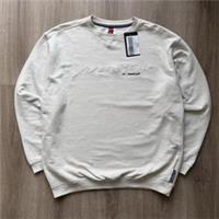 Mens vintage 2000s deadstock Reebok Membership cream crewneck sweatshirt (M) - M Regular